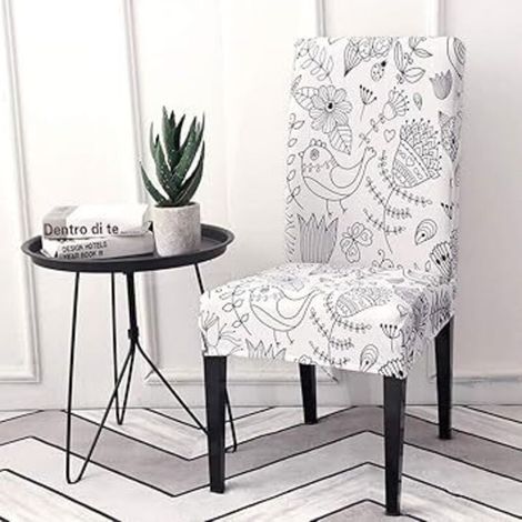Housse De Chaise - Extensible - Pour Dossier Hauteur 47 À 58 Cm - Salle À Manger - 1 Pièce (1/5)