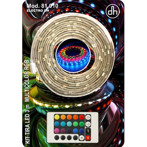 Kit striscia LED 3m RGB (3m+feed+man strip) 81.010 Electro Dh8430552143887