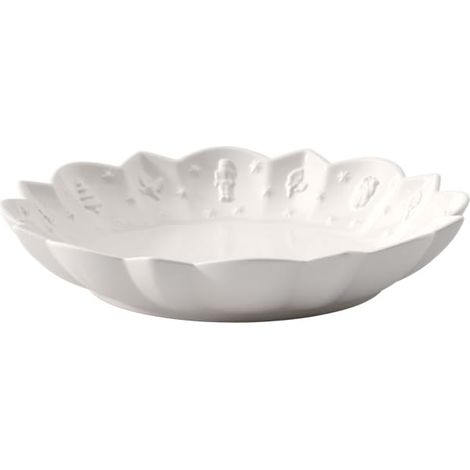 Plat À Gâteau Blanc, Garanti Lave-Vaisselle, Compatible Micro-Ondes, Assiette, Vaisselle, Ceramique, Article De Noël, Porcelaine (1/3)