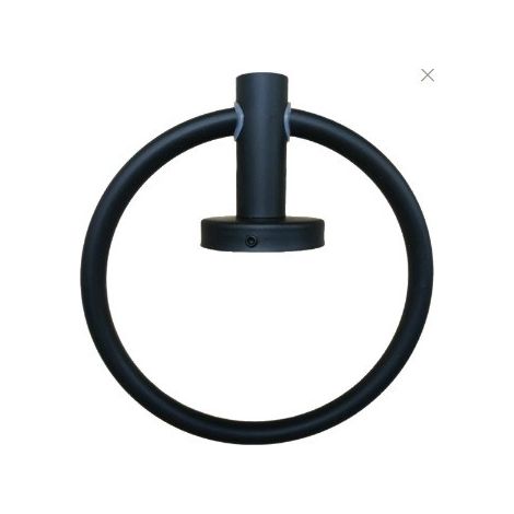 Ensemble porte-serviettes en acier inoxydable, accessoires de salle de bain noirs, barre porte-serviettes et anneau 5 pièces (1/3)