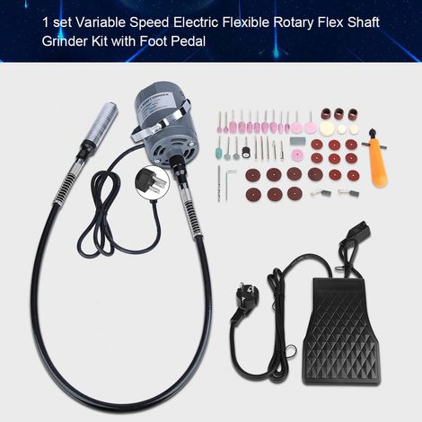 Ensemble de 53 ponceuses rotatives électriques avec vitesse variable et pédale (prise UE) (1/5)