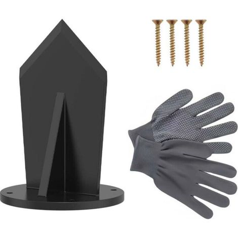 [NIEMALS VERWENDET] Holzspalter – Robuster Kohlenstoffstahl – Geeignet für Camping, Grillabende und Picknicks (schwarz)