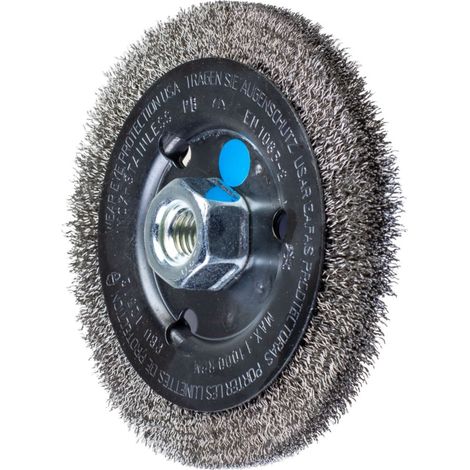 Sourcing RBU Ø 125 x 12 mm cepillo redondo metal inoxidable (1/2)
