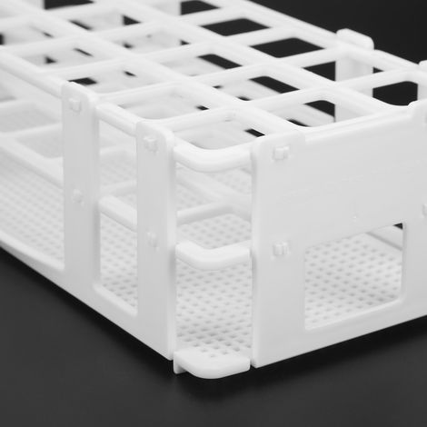 Ensemble de support de tubes à essai en plastique à 24 trous, support d'échantillonnage détachable pour laboratoire 25x25mm (1/5)