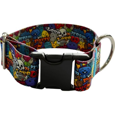Collar para perro, 4 cm de ancho, con hebilla Dream, cierre Collar para perro, 4 cm de ancho, con hebilla Dream, cierre XS: 20-28 cm (1/4)