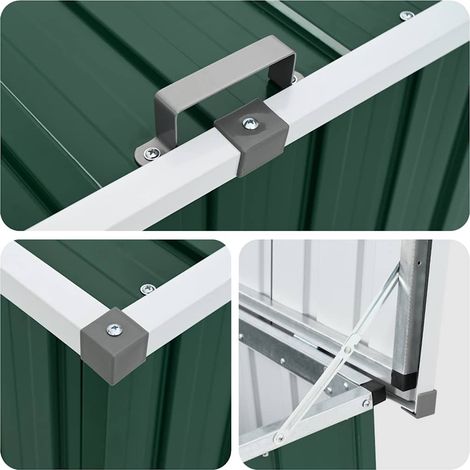 vidaXL Garden Storage Box Green 149x99x93 cm (1/5)