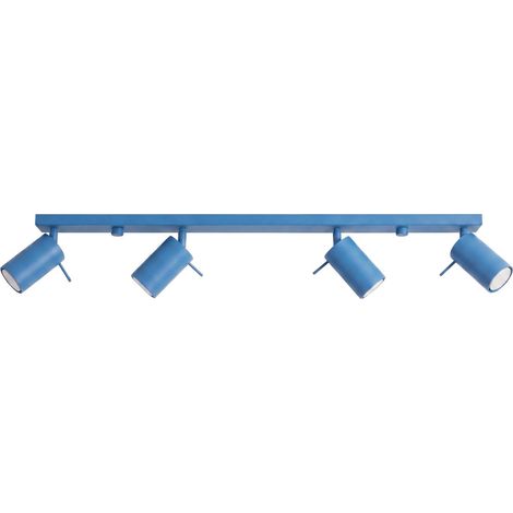 Sollux RING Barre de spots de plafond Ring bleue 4x GU10 (1/5)
