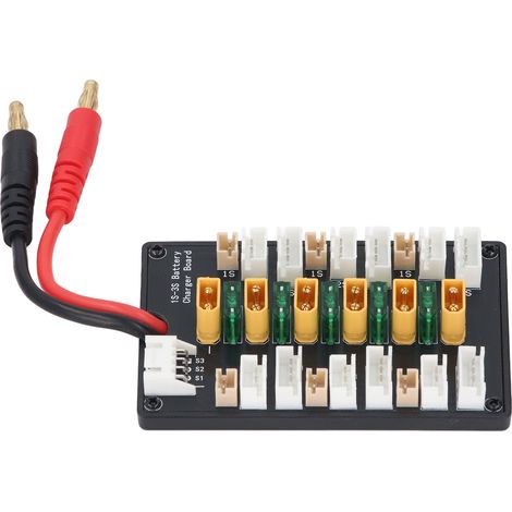 Carte de charge parallèle pour batterie 1S-3S avec connecteur équilibré ABS (1/5)
