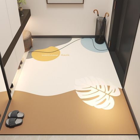 Ede Printemps lumineux - Format vertical 4060cm (Cuir) Tapis de sol en cuir imperméable et résistant à l'huile, lavable et facile d'utilisation, adapté à un usage domestique, y compris pour les entrée (1/5)