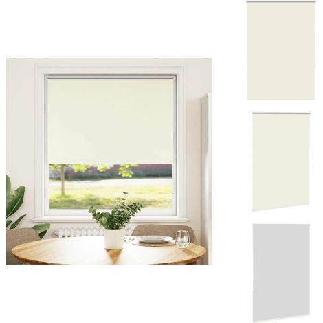 Store enrouleur occultant blanc cassé 90x130cm largeur du tissu - Store Enrouleur - Stores Enrouleurs - Store De Jour Et De Nuit - Store Occultant (1/5)