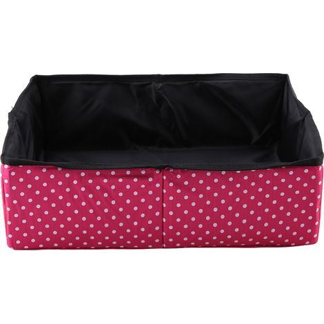 Bac à litière pliable pour chat, bac pour animaux de compagnie, étanche, extérieur, pliable, pour voyage (rouge) (1/5)