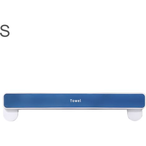 Toallero de pared con ventosa, fabricado en PPS+PP, modelo de 46,3 cm de largo, diseño elegante para baño y cocina, ahorra espacio, fácil instalación sin taladrar, paquete de 1 unidad.