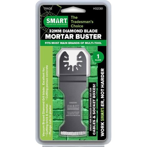SMART Trade H32DB1 32mm Mortar Buster Brazed Diamond Multi Tool Blade