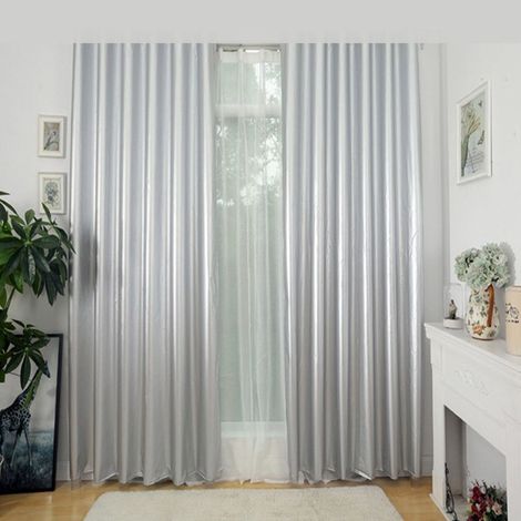 Rideaux occultants renforcés pour chambre, anti-UV, isolation thermique, store pare-soleil avec crochet S, largeur 1m hauteur 1.5m