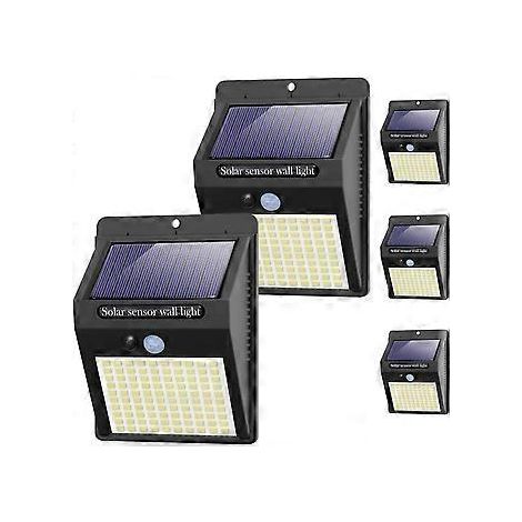 5er-Pack Solarleuchten für den Außenbereich, 3 Modi, Bewegungsmelder, 100 LEDs, wasserdicht, leistungsstarker Solar-Flutlichtstrahler für mehr Sicherheit