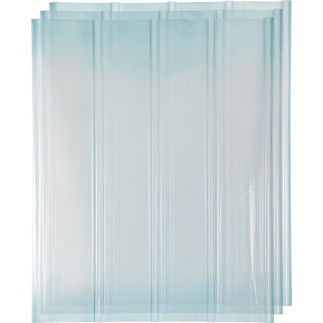Wolketon Plaque de couverture,ondulé,Polyester renforcé de fibre de verre,transparent,l.90 x L.1.20 cm,Ep.2 mm,3pcs