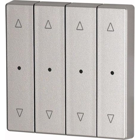Bouton à bascule quadruple +raccord de manomètre couleur argent jalo EATON CWIZ-04/23-LED