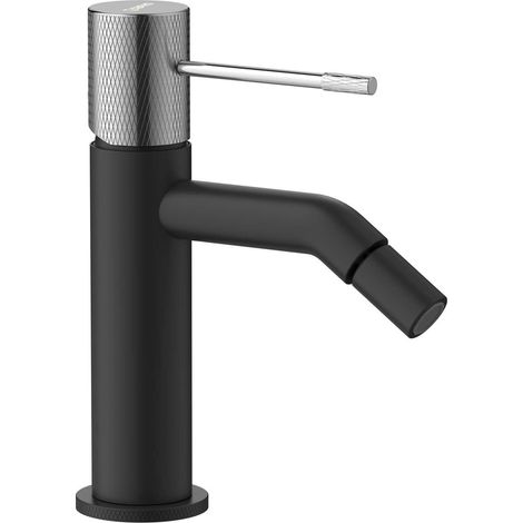Sapho Solaris - Miscelatore per bidet, nero opaco/cromo WD003BC (1/2)