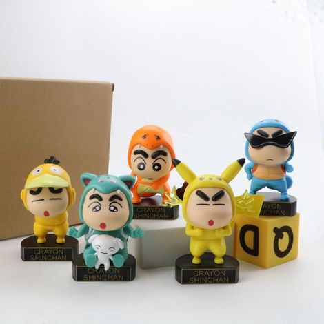 Figurines Anime Décoratives pour Tableau de Bord Voiture, Statuette Cartoon, Ornement Intérieur, Collection Jouet (1/5)