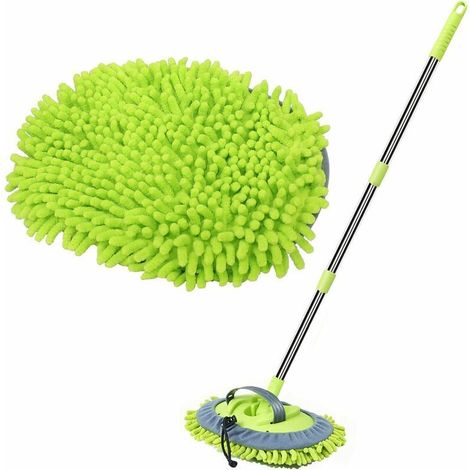 Brosse Lavage Voiture 120cm Chenille Microfibre Balai à Long Manche Anti Rayure 2 in 1 Nettoyage Perche Telescopique Nettoyage Voiture Brosse Voiture Kit Pinceau (1/5)