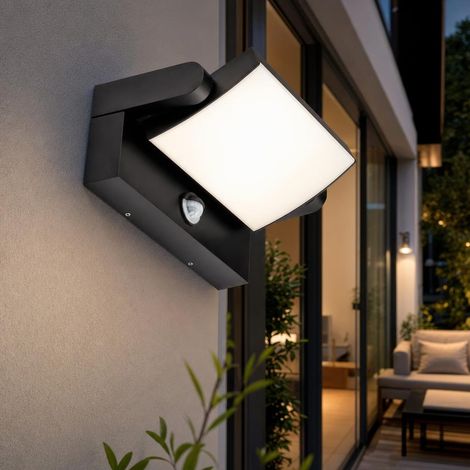 V-tac LED Wandleuchte Schwarz 17W 2580 Lumen IP65