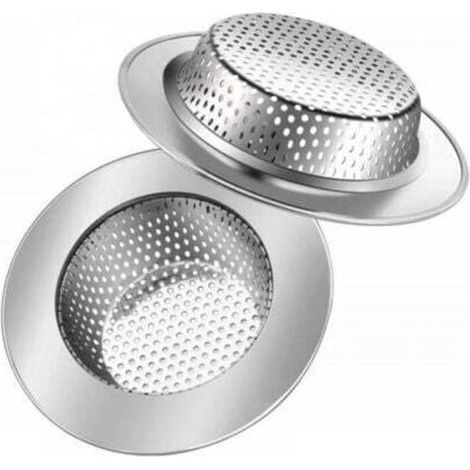 2PCS Filtre en acier inoxydable pour évier (9cm), protège les éviers de cuisine, les éviers de salle de bain. (1/4)