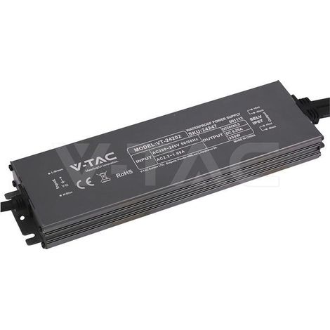 Alimentatore led ip67 200w 24v v-tac - 24247 (1/5)