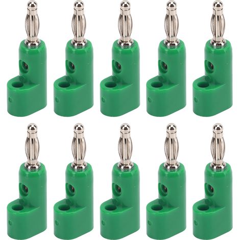10 stapelbare 4-mm-Bananenstecker (lötfrei) für umweltfreundliches Sicherheitszubehör (1/5)