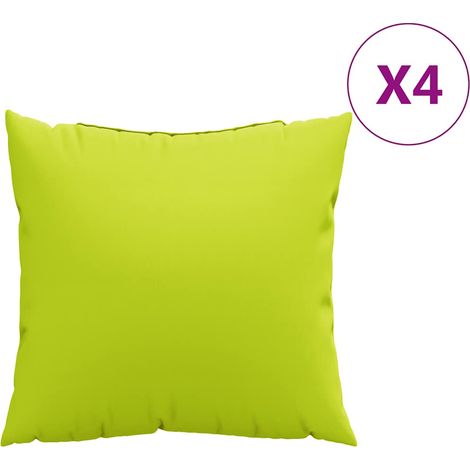 Maison Exclusive - Coussins de canapé 4 pcs vert vif 60x60 cm en tissu