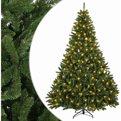 Albero di Natale Artificiale con Rami Pieghevoli 270 cm 600 LED vidaXL (1/5)