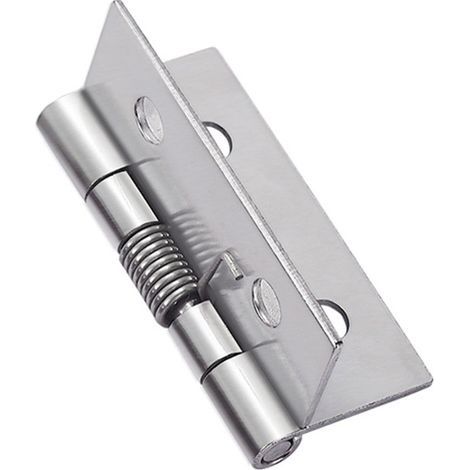 4 pièces charnières à ressort à ouverture fermeture automatique, charnières de porte à ressort en acier inoxydable 304, charnières à fermeture automatique pour portes invisibles (1/5)
