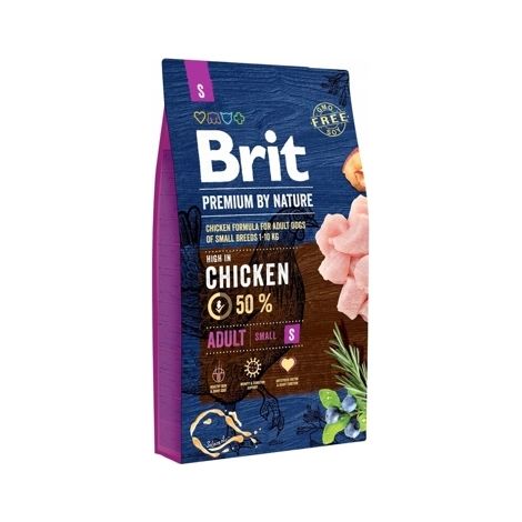 Croquettes BRIT Premium Petit Poulet pour chien, 8 kg