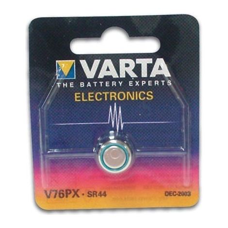 Micro Pile Bouton Varta Silver Sr44 - V76px 1,55v (EMBALLAGE 1 Unit)  Ø11,6x5,4mm (1/3)