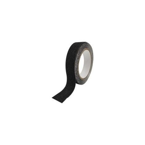 Bande Antidérapante Escalier,Ruban Antidérapant Adhésif,Ruban Autocollant Anti-Dérapante,Bande Sécurité Antidérapant,Aux Escaliers Intérieurs et Extérieurs,Imperméable Noir 2.5cm5m (1/4)