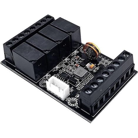 Module de commande industrielle FX1N-10MR PLC avec entrées/sorties analogiques et relais temporisé programmable (1/5)
