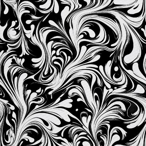 Tissu d'ameublement extérieur Oxford - Motif noir et blanc DX18091 (1/5)