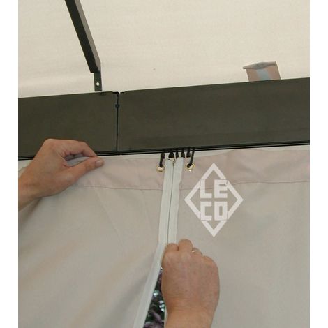 Leco 4er-Set Seitenteile für Profi-Pavillon "Light" (13930114), natur, 3,0 x 3,0 m (1/2)