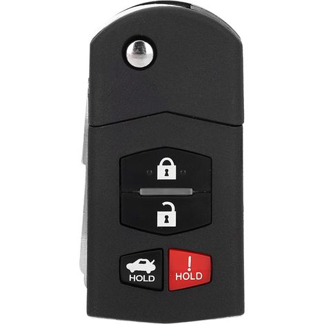 3 1 Tasten klappbares Flip-Auto-Schlüsselanhänger-Gehäuse, passend für Mazda 5 6 RX-8 CX-7 CX-9 (1/5)