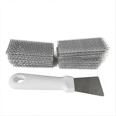 100 plaques de trous d'évacuation en acier inoxydable pour briques, de 7 cm (2,75 pouces). Ces plaques peuvent être coupées ou empilées pour remplir des trous d'évacuation de différentes tailles. (1/5)