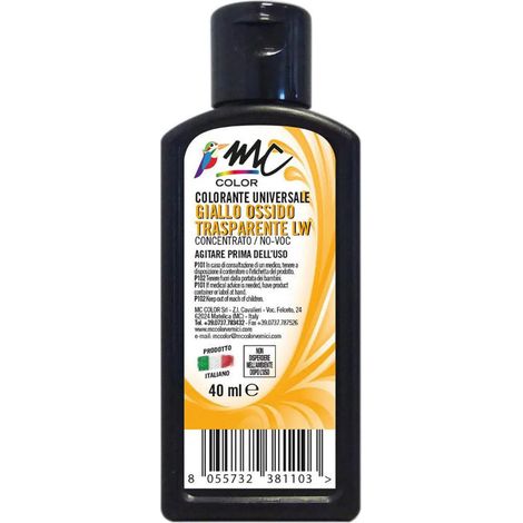 Colorante universale concentrato - 40 ml / Giallo ossido trasparente LW