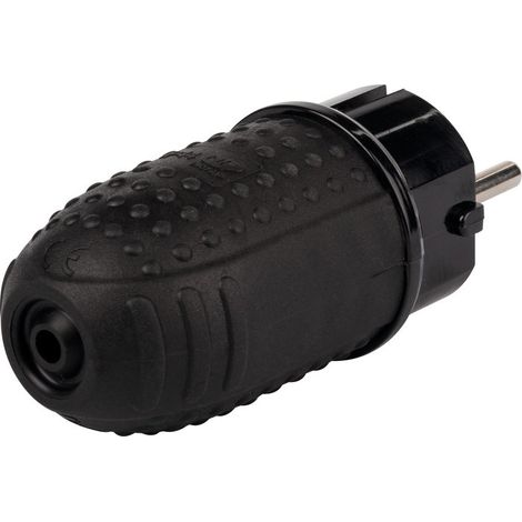 Prise électrique étanche caoutchouc IP44 2P+T 16 A – Protection contre l'eau et la poussière – Pour environnements humides – Dhome