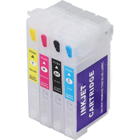 Cartouche d'encre rechargeable 4 couleurs T802 (1/5)