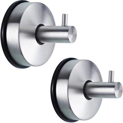 2 ganci a ventosa in acciaio inox 304, estremamente robusti, per bagno e cucina, non richiedono foratura, ventose per il bagno, per riporre oggetti domestici (1/5)
