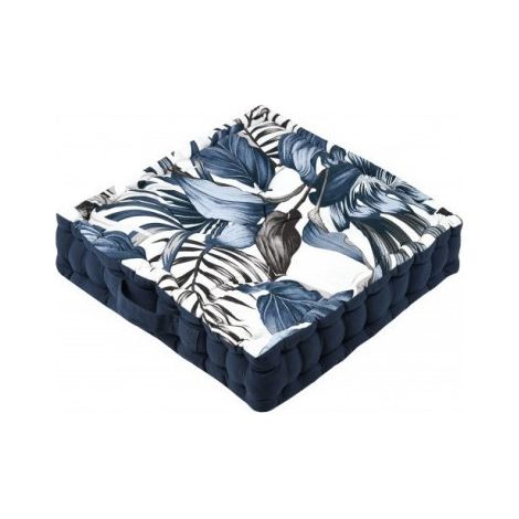 Cuscino da pavimento Paraiso 45x45x10cm blu - Tessuto
