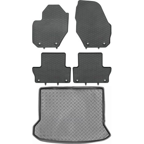 Volvo XC60 I SUV (2008–2018) – SET: Gummifußmatten + Kofferraummatte (1/5)