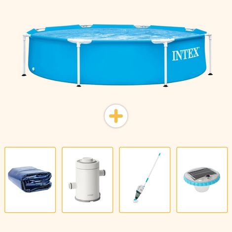 Intex Piscine Tubulaire Ronde - 244x51 cm - 5-pièces S30 (1/5)