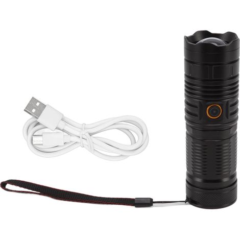 torche LED rechargeable USB ultra lumineuse boîtier en (1/5)