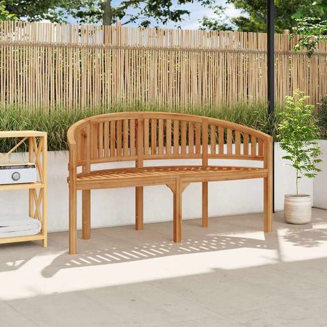 Bananenbank 151 cm Massivholz Teak
