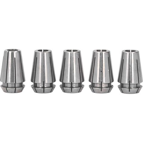 Lot de 5 pinces de serrage en acier à ressort ERG16 pour tour CNC, stables et de haute précision. (1/5)
