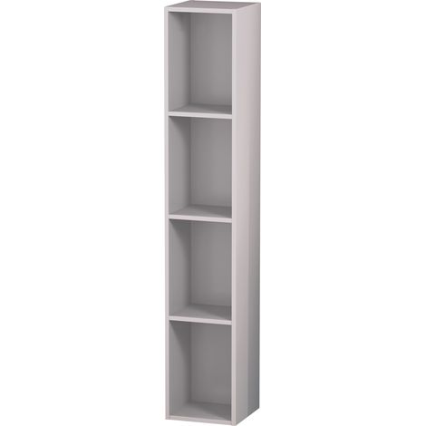Scaffalatura Duravit L-Cube, larghezza 180 mm, profondità 180 mm, verticale, 4 ripiani, colorazione: Laccato lucido bianco lilla lucido - LC120502727 (1/4)